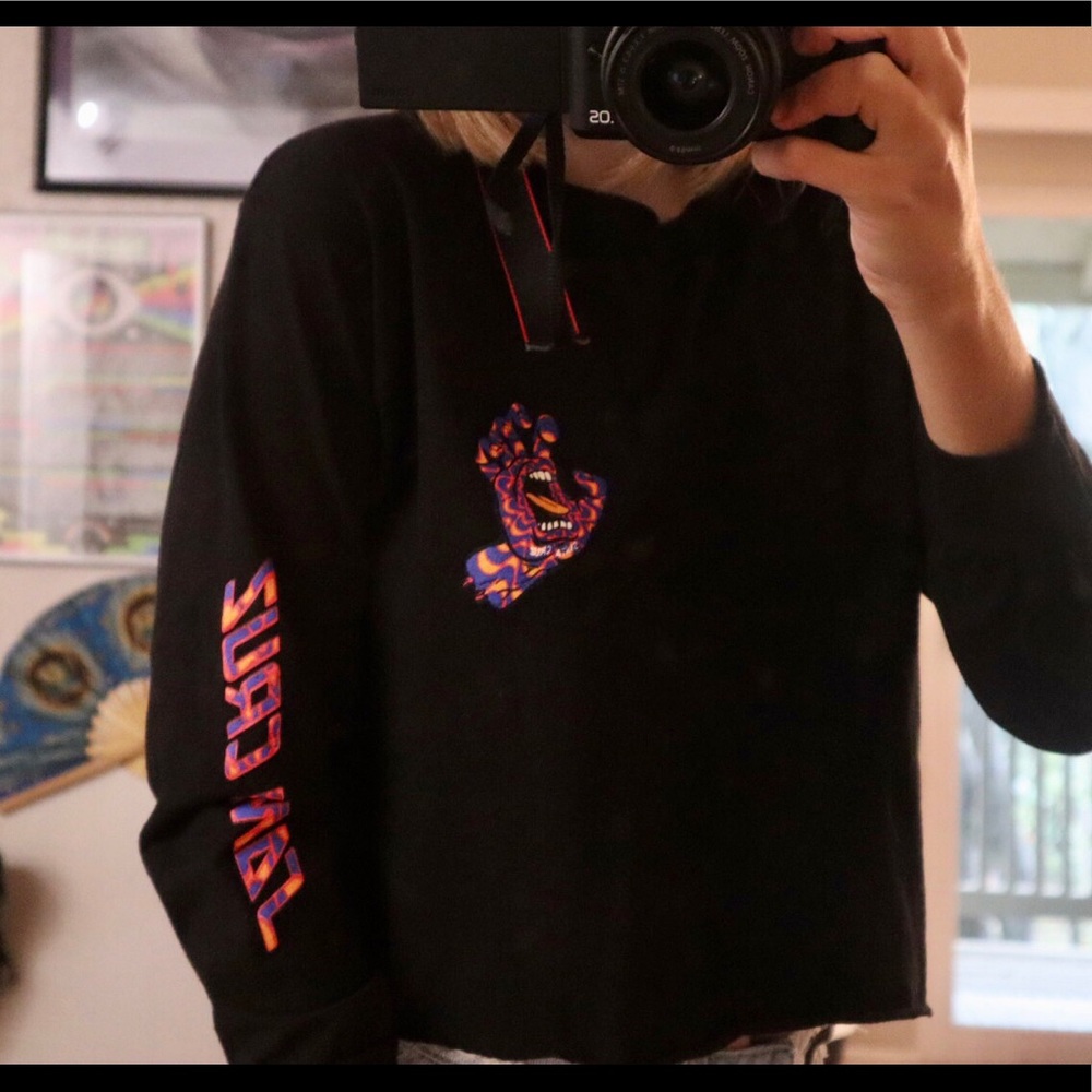 Cropped long sleeve Original Santa Cruz tee